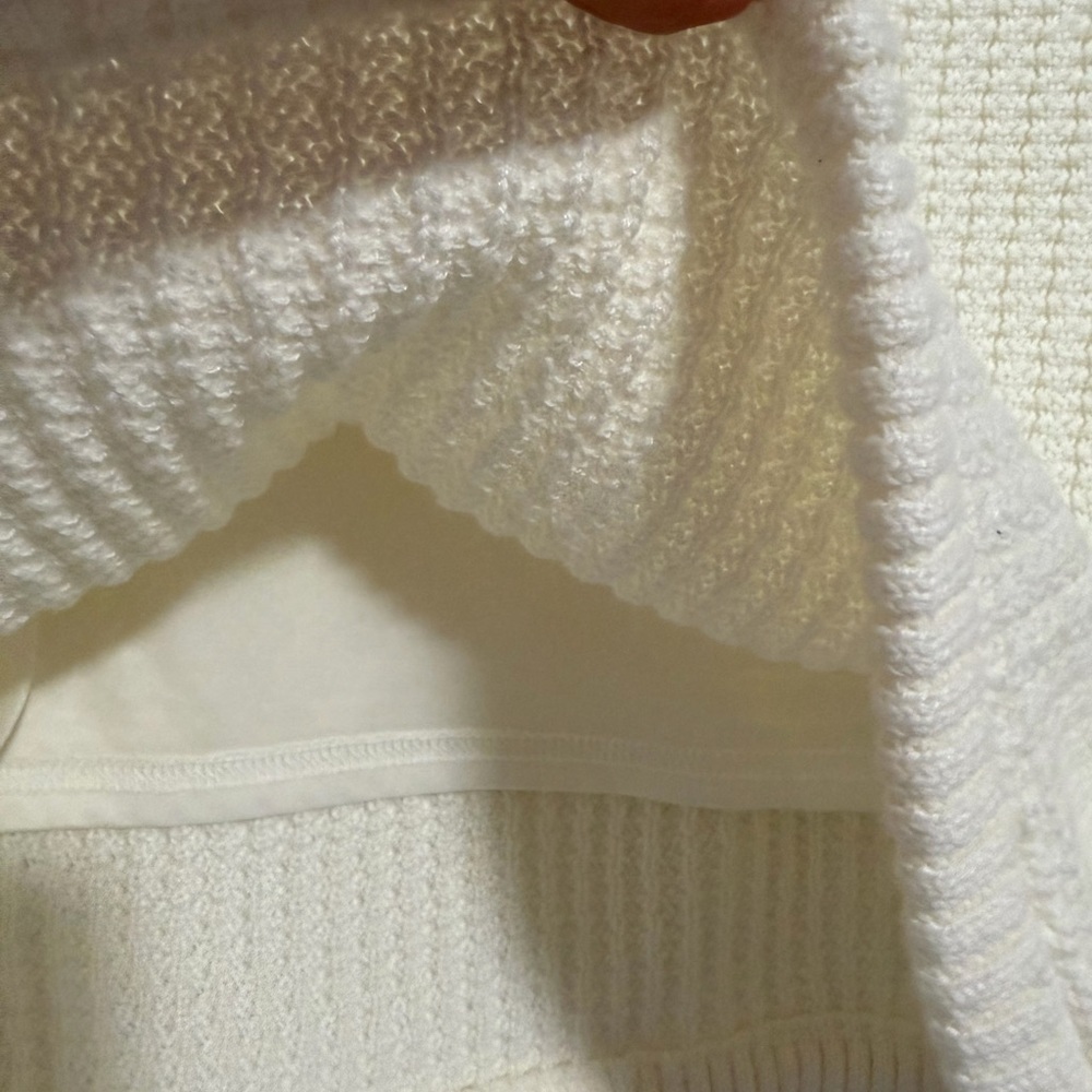 French Connection Cream Knit Mini Skirt Size M NWT - Picture 7 of 11